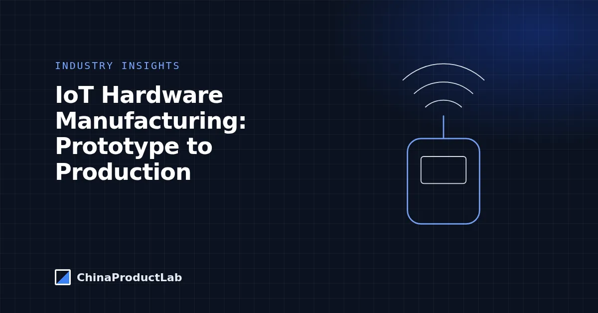IoT Hardware Manufacturing: From Module Prototype to Mass Production