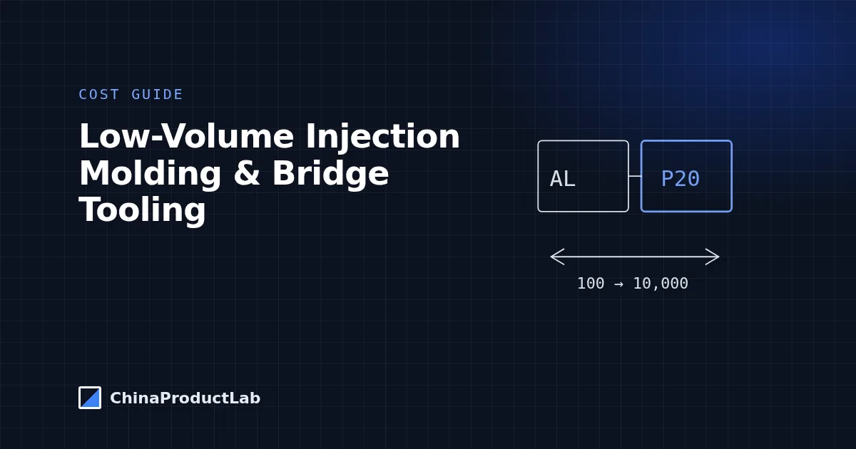 Low-Volume Injection Molding with Aluminum and Bridge Tools