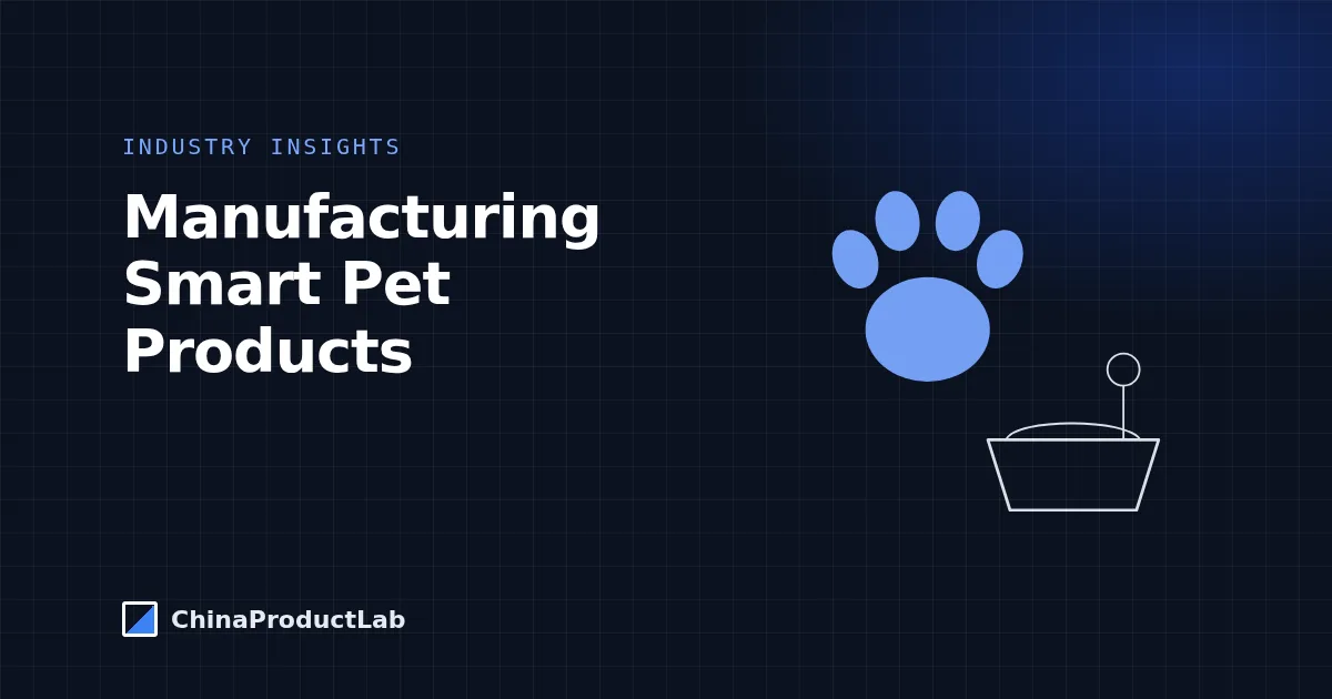 Manufacturing Smart Pet Products: Safety, Materials and Electronics