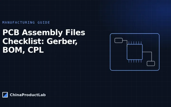 PCB Assembly Files Checklist: Gerber, BOM, Pick-and-Place and More