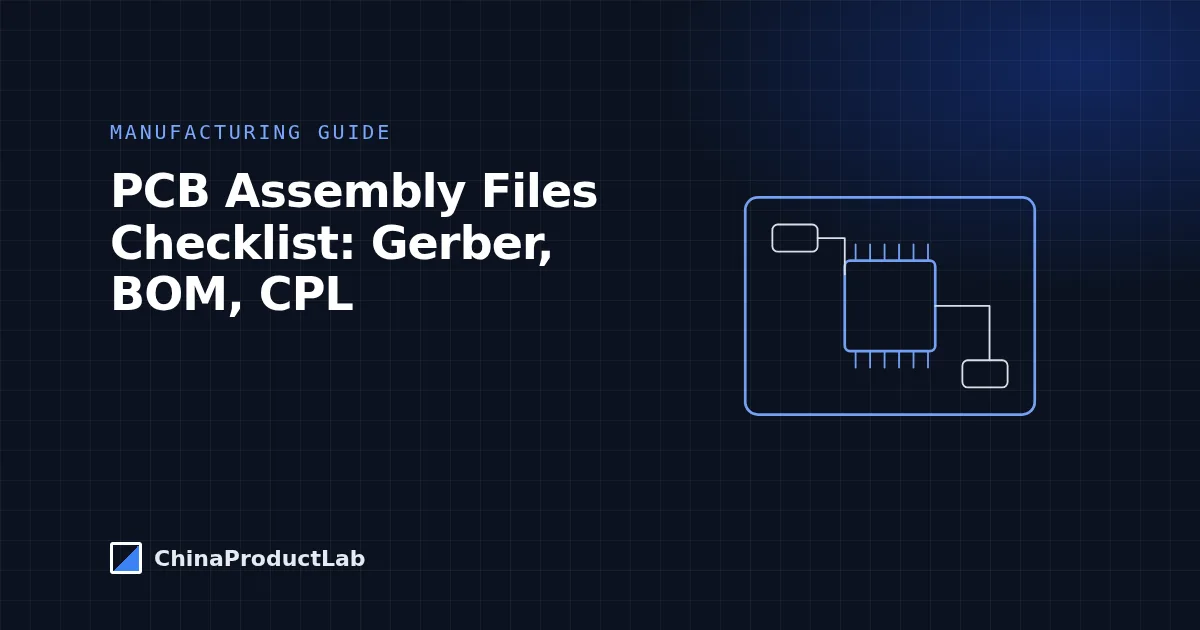 PCB Assembly Files Checklist: Gerber, BOM, Pick-and-Place and More