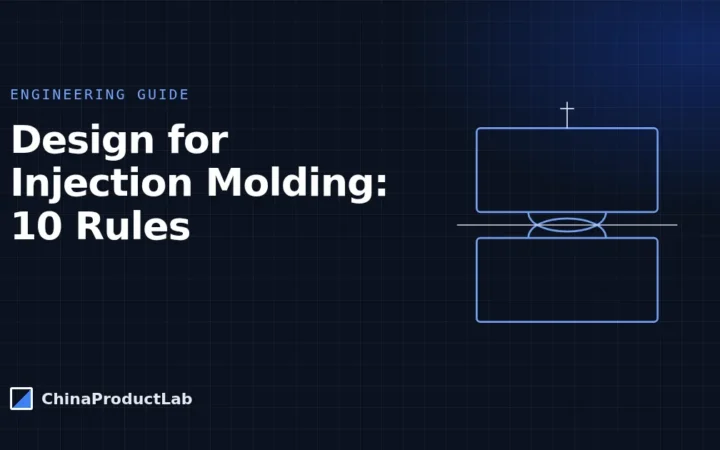 Design for Injection Molding: 10 Rules That Prevent Expensive Tool Changes