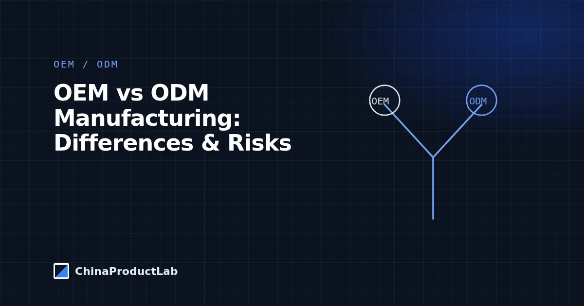 OEM vs. ODM Manufacturing: Differences, Risks and How to Choose
