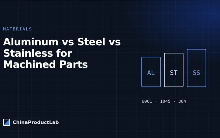 Aluminum vs Steel vs Stainless Steel for Machined Parts