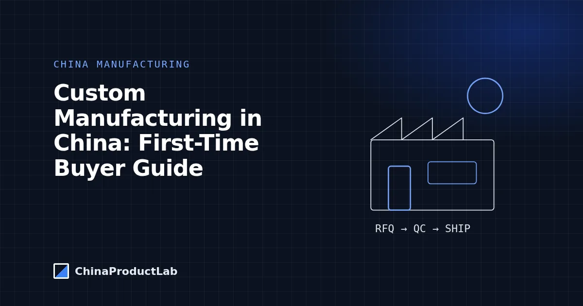 Custom Manufacturing in China: A Practical Guide for First-Time Buyers