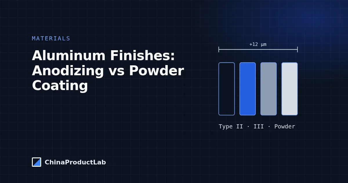 Surface Finishes for Aluminum Parts: Anodizing, Powder Coating, Chromate and More