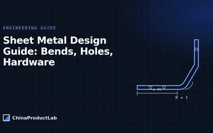 Sheet Metal Design Guide: Bend Radius, Flanges, Holes and Hardware