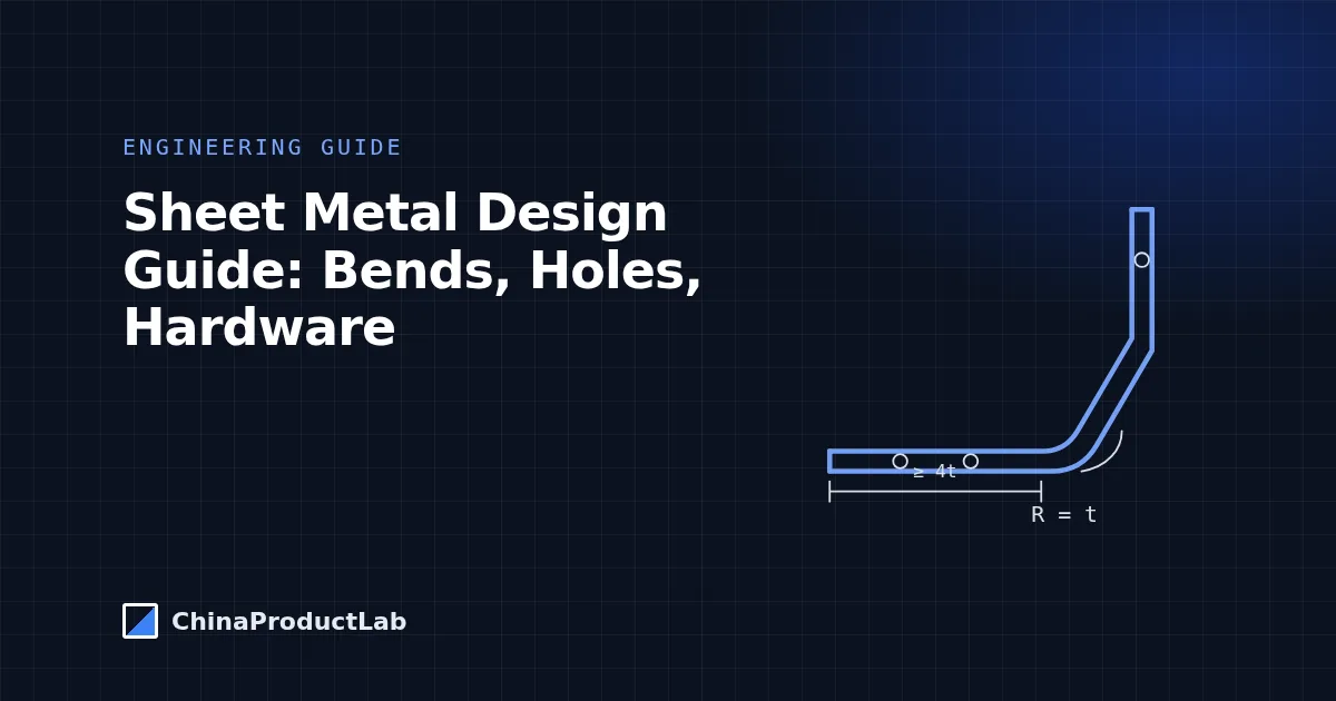 Sheet Metal Design Guide: Bend Radius, Flanges, Holes and Hardware