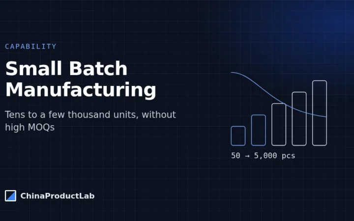 Small Batch Manufacturing