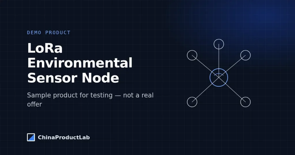 DEMO – LoRa Environmental Sensor Node (demo image)