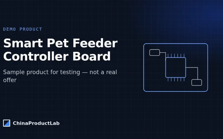 DEMO – Smart Pet Feeder Controller Board (demo image)