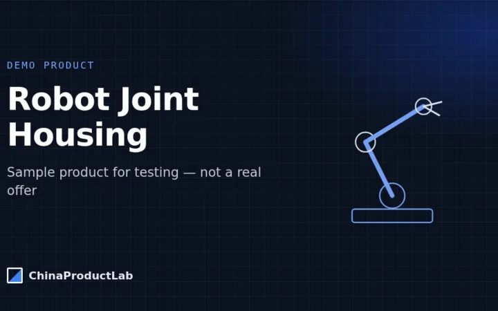 DEMO – Robot Joint Housing (demo image)